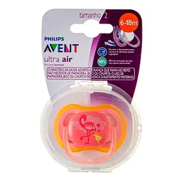 Chupeta Avent Ultra Air Philips 6-18 Meses Flamingo Rosa 1 Unidade