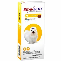 Anti Pulgas e Carrapatos Bravecto para Cães de 2 a 4,5 kg - 112,5 mg