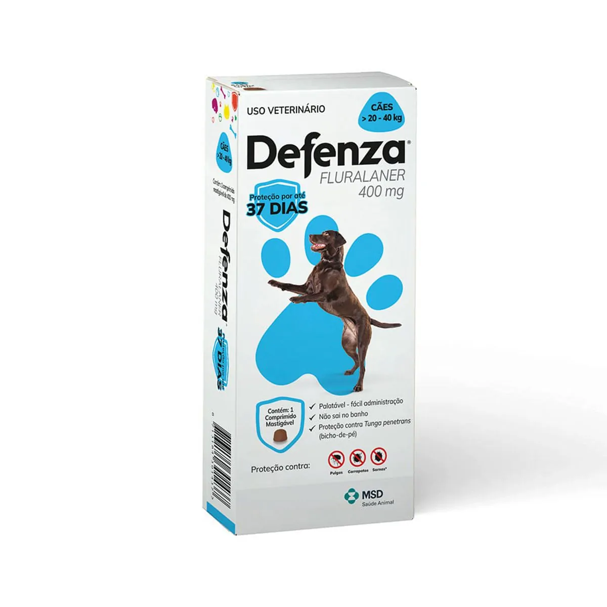 Defenza Cães De 20Kg A 40Kg - 400Mg