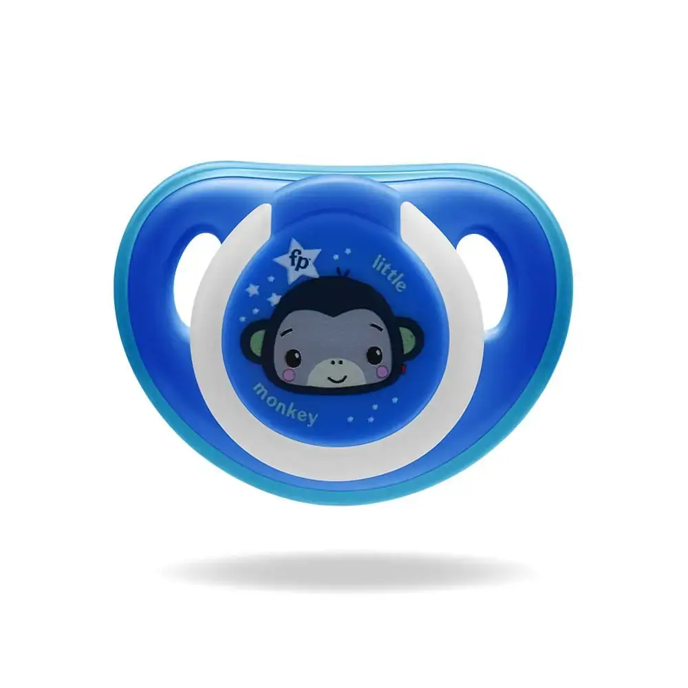 Chupeta First Moments Glow Tam. 2 Azul com Case Esterilizador Fisher Price - BB1039X [Reembalado]
