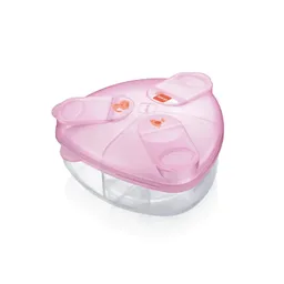 Porta Leite em Pó Bebê Milk Powder Box Triangular Rosa - MAM