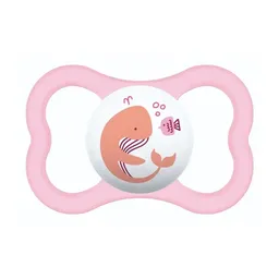 Chupeta Bico de Silicone Air 6m+ Rosa C/ Estojo - MAM