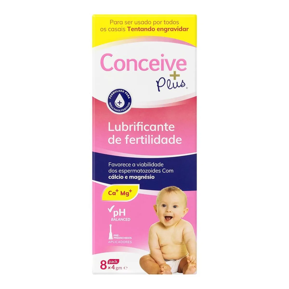 Lubrificante De Fertilidade Conceive + Plus 8 Aplicadores Pré Preenchidos