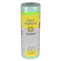 Pano Multiuso 30cm x 30m Verde Rolo Descarpack