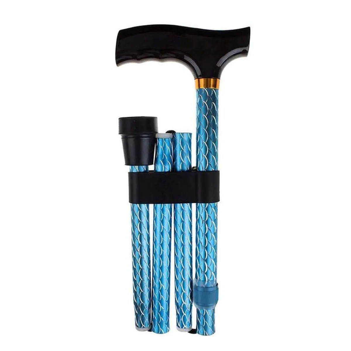 Bengala Tipo T dobrável Azul Floral MacroLife