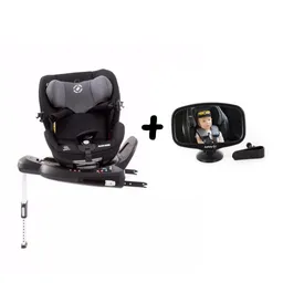 Cadeirinha de Carro Spinel 360º Maxi-Cosi 0 a 36 kg Authentic Black + Espelho 2 em 1
