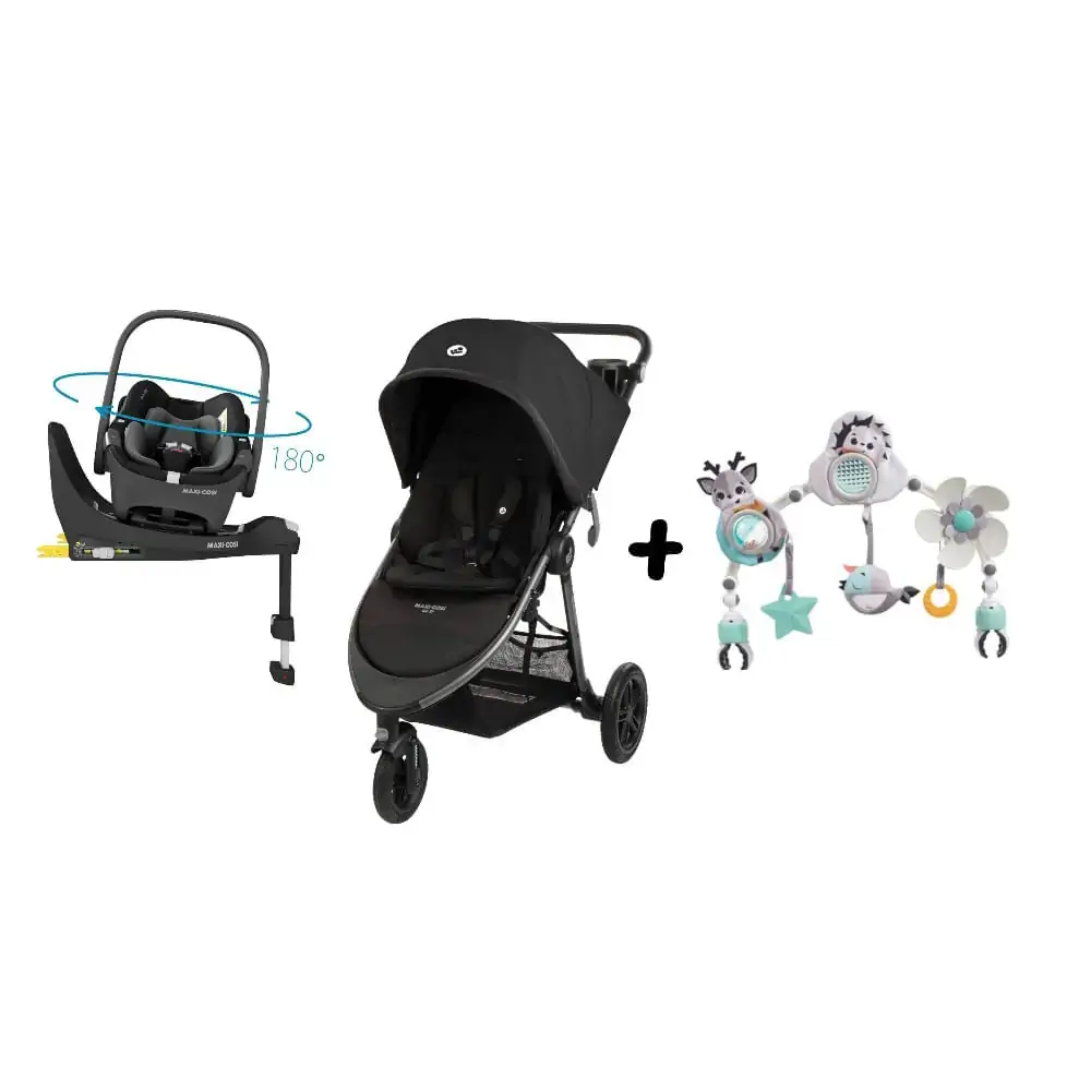 Travel System Gia XP Trio Isofix 360 Maxi-Cosi Midnight Black + Arco Sunny Stroll
